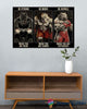 Pitbull Boxing Be Strong Pitbull US Marine Poster HG Gifts For Dog Lovers