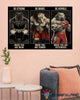 Pitbull Boxing Be Strong Pitbull US Marine Poster HG Gifts For Dog Lovers