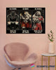 Pitbull Boxing Be Strong Pitbull US Marine Poster HG Gifts For Dog Lovers