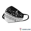 Piano Face Mask Cloth Mask LH5 Cloth Mask Gift For Piano Lover
