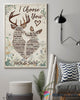 Personalized Deer I Choose You Poster HG first valentine gift for boyfriend And Girlfriend valentine's day poster