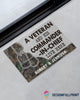 Gift For Veteran Lover Retired Soldier Personalized US Veteran And His Commander In Chief Live Here Veteran Camo Couple Live Here Doormat HG