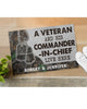 Gift For Veteran Lover Retired Soldier Personalized US Veteran And His Commander In Chief Live Here Veteran Camo Couple Live Here Doormat HG