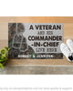 Gift For Veteran Lover Retired Soldier Personalized US Veteran And His Commander In Chief Live Here Veteran Camo Couple Live Here Doormat HG