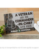 Gift For Veteran Lover Retired Soldier Personalized US Veteran And His Commander In Chief Live Here Veteran Camo Couple Live Here Doormat HG