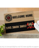 Firefighter Gifts Door Mat Firefighter Welcome Mat Firefighter Come Home Safe Firefighter Welcome Home Doormat HG