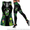 Cactus Tank Top Legging Set Warning Don't Be A Prick Cactus Halloween Tank Top Legging Set