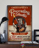 Personalized Guitar Poster Music Recording Recording Studio Poster LH Gifts For Guitar Players