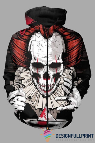 Street 3D Joker Printed US Unisex Size Hoodie LN