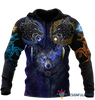 Gift For Viking Lover Gift For Wolf Lover Viking Wolf Skoll and Hati 3D All Over Printes LN