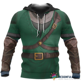 Gift For Viking Lover Amor Green Viking All Over Print Hoodie LN