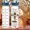 Prayer Is The Road To Heaven But Faith Opens The Door Personalized Water Track Bottle NHD