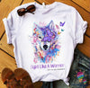 Gift For Wolf Lover Wolf Fibromyalgia Awareness Unisex T Shirt