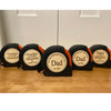 Personalized text carving tape measure