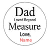 Personalized text carving tape measure