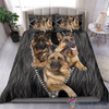 Zipped German Shepherd Sleeping Bedding Set CH Gifts For Dog Lovers