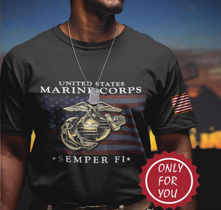 US Marine Corps Tshirt LH Marine Corp Gifts
