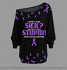 I Dont Look Sick Off Shoulder Long Sleeves Top Multi Color
