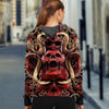 3D Red Skull and Snakes Unisex Zip Up Hoodie 025 - designfullprint