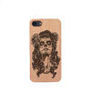 [US Only] Wood Phone Case for Universal Models - Skull 004 - designfullprint