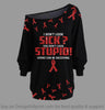 I Dont Look Sick Off Shoulder Long Sleeves Top Multi Color