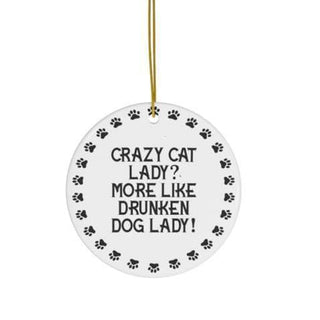 Crazy Lady Ornaments LH