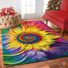 Gift For Hippie Colorful Sunflower Hope Flower Hippie Rug CH