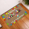 Autism Doormat In This House Its Ok To Be Different Autism Awareness Coir Pattern Print Doormat HG Autism Gift