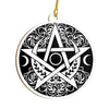 Celtic Pentacle Triple Moon Witch Wicca Ornament LH