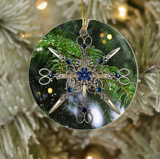 Hairstylist Christmas Ornament LH