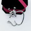 Punk Rhinestone Wrap Cuff Earrings