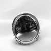 Flower Totem Punk Style Skull Head Ring