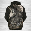 Unicorn Skull 3D Unisex Hoodie 020 - designfullprint