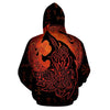 3D Red Fenrir Unisex Hoodie 001 - designfullprint