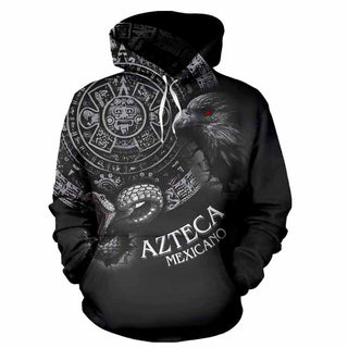3D Mexican Patriotic Unisex Hoodie 024 Black - designfullprint