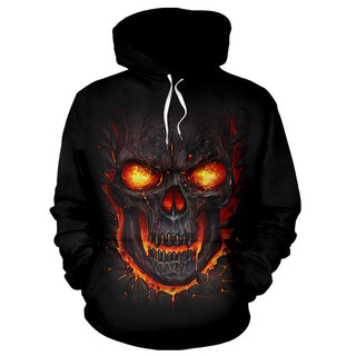 3D Lava Skull Unisex Hoodie 031