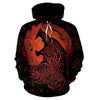3D Red Fenrir Unisex Hoodie 001 - designfullprint