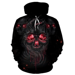 Skull Gift 3D Smelting Skull Unisex Hoodie 029