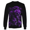 Skull Gift Purple Skull Unisex Hoodie, Long-sleeve, Tee, Shorts