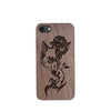 Wood Phone Case for Universal Models -Wolf and Rose 004 - designfullprint