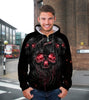 Skull Gift 3D Smelting Skull Unisex Hoodie 029