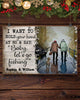 Fishing Gifts Husband and Wife Old Couple Holding Hands Fishing Custom Poster Printing HH Valentine Gift For Him Valentine Gift For Her