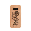 Wood Phone Case for Universal Models -Wolf and Rose 004 - designfullprint