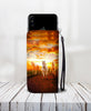 Cell Phone Wallet Case for Universal Models - 3D Sunrise Horse Printed Phone Wallet Case 001