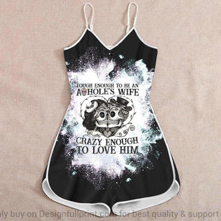 Being A Wife Of A Bad Guy Tough And Crazy Enough Rompers For Women HG