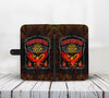 Cell Phone Wallet Case for Universal Models - Fire Dept FireFighter Fire Rescue 001
