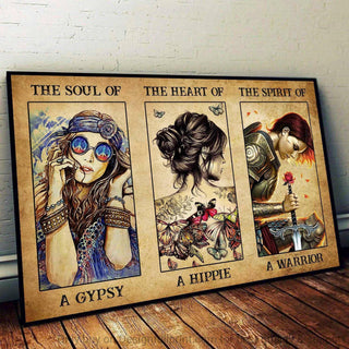 Gift For Hippie Gypsy Warrior Poster Horizontal Canvas and Poster LN