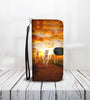 Cell Phone Wallet Case for Universal Models - 3D Sunrise Horse Printed Phone Wallet Case 001