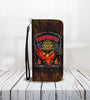 Cell Phone Wallet Case for Universal Models - Fire Dept FireFighter Fire Rescue 001