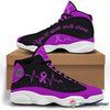 Purple Ribbon You ll Never Walk Alone Lupus Awareness Fibromyalgia Awareness JD 13 Shoes HG